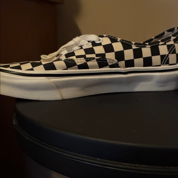 Vans Black and White Checkered Women's Shoes - Picture 2 of 5